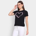 Ladies' Cotton T-Shirt, Black, small image number null